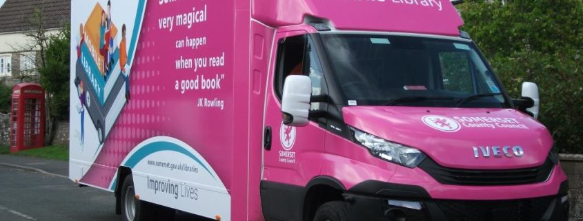 image of a mobile library van